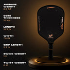 Vatic Pro V-Sol Tour EverGrit Flash Pickleball Paddle