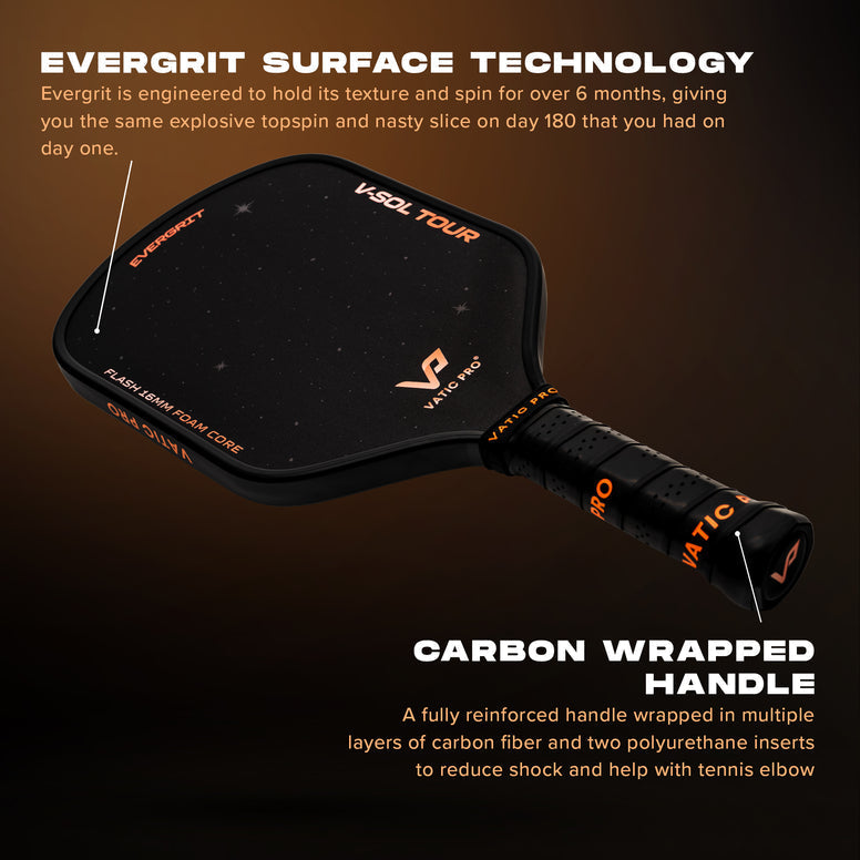 Vatic Pro V-Sol Tour EverGrit Bloom Pickleball Paddle (Launch Edition)
