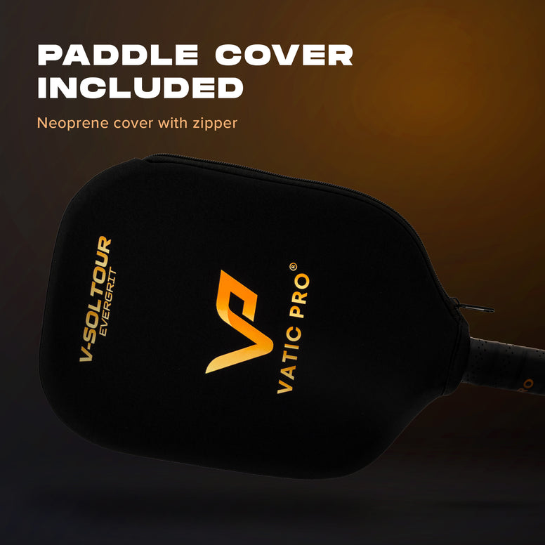 Vatic Pro V-Sol Tour EverGrit Flash Pickleball Paddle