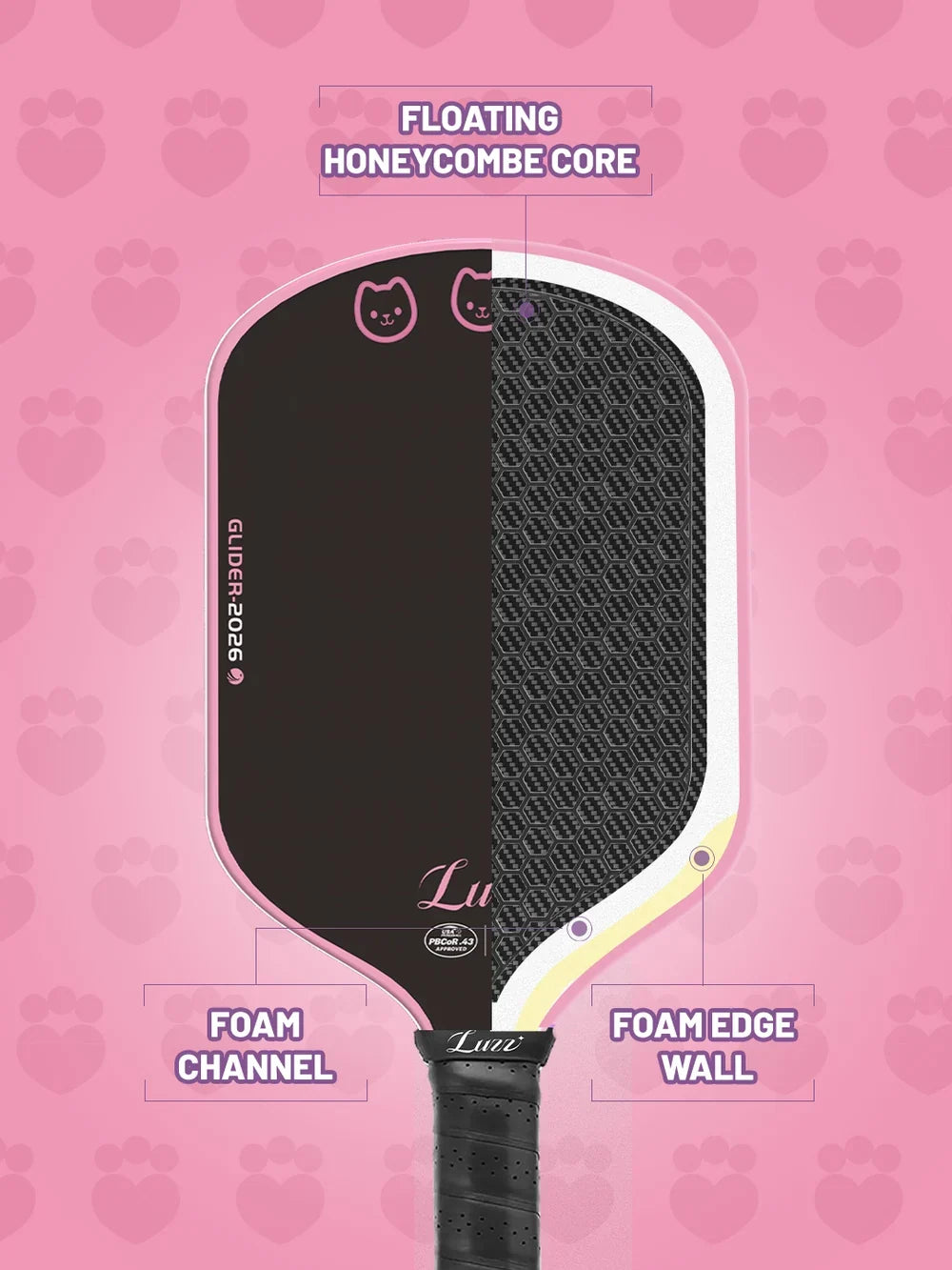 Luzz Gabby's Dollhouse Glider 2026 Pickleball Paddle