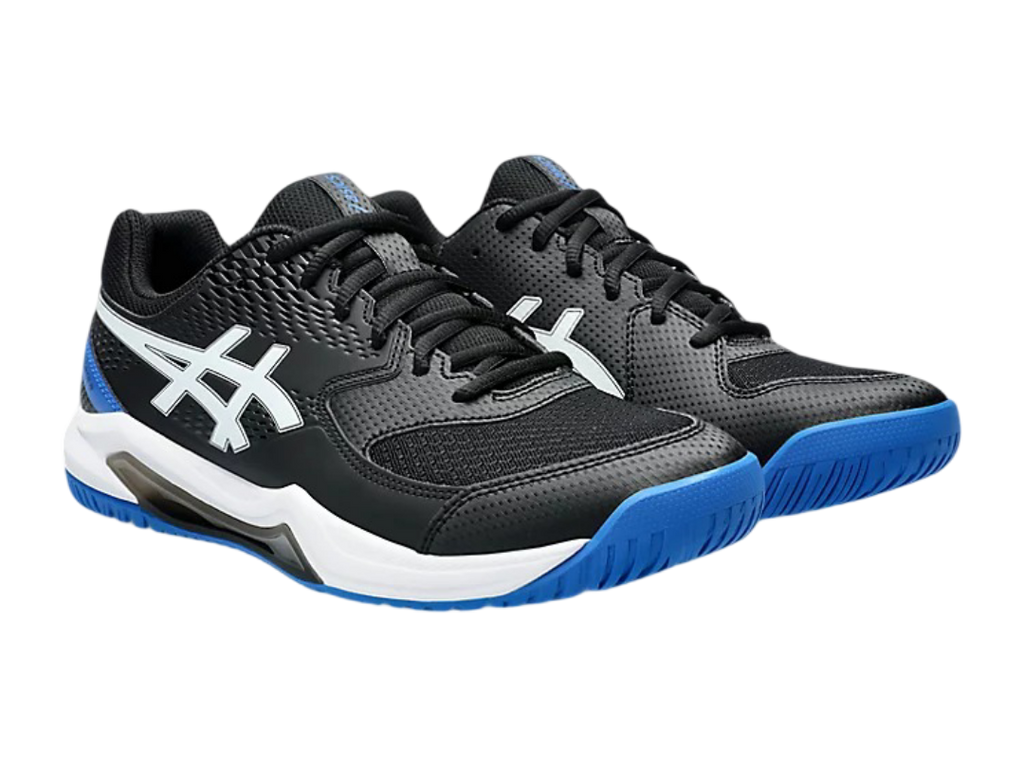 Asics Gel-Dedicate 8 Pickleball Shoes - Black / Tuna Blue