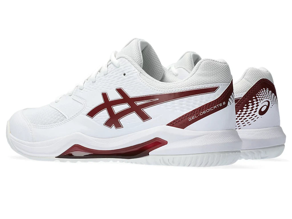 Asics Gel-Dedicate 8 Pickleball Shoes White / Antique Red