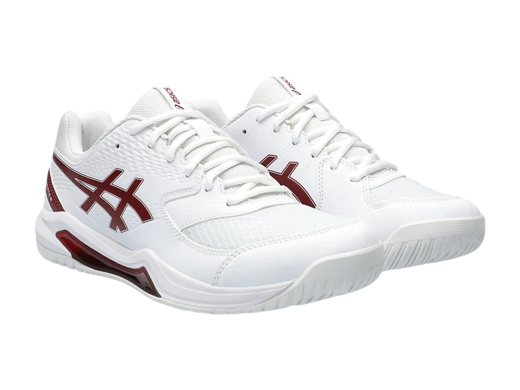 Asics Gel-Dedicate 8 Pickleball Shoes White / Antique Red