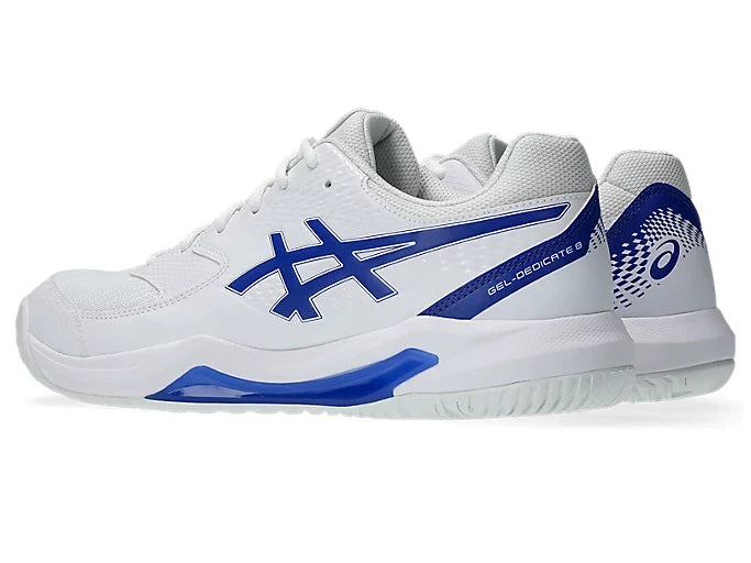 Asics Gel-Dedicate 8 Pickleball Shoes White / Dark Cobalt