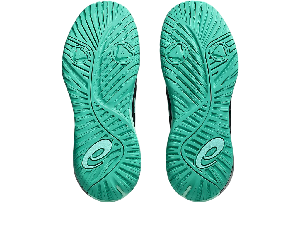 Asics Gel-Resolution X Pickleball Shoes | Black / Aurora Green