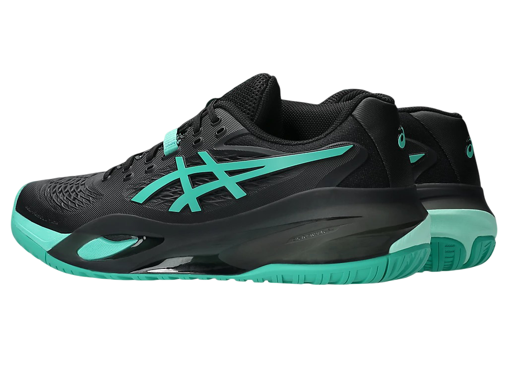 Asics Gel-Resolution X Pickleball Shoes | Black / Aurora Green