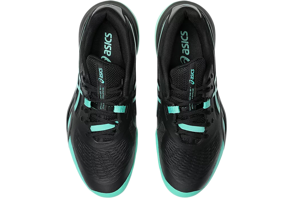 Asics Gel-Resolution X Pickleball Shoes | Black / Aurora Green