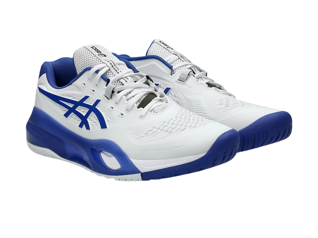Asics Gel-Resolution X Pickleball Shoes - White/Dark Cobalt