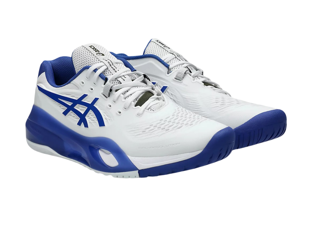 Asics Gel-Resolution X Pickleball Shoes - White/Dark Cobalt