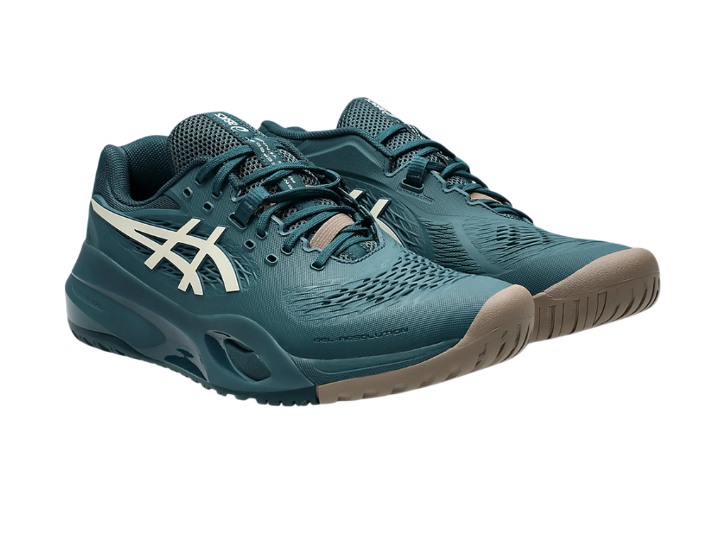 Asics Gel-Resolution X Saxon Green/Birch Pickleball Shoes
