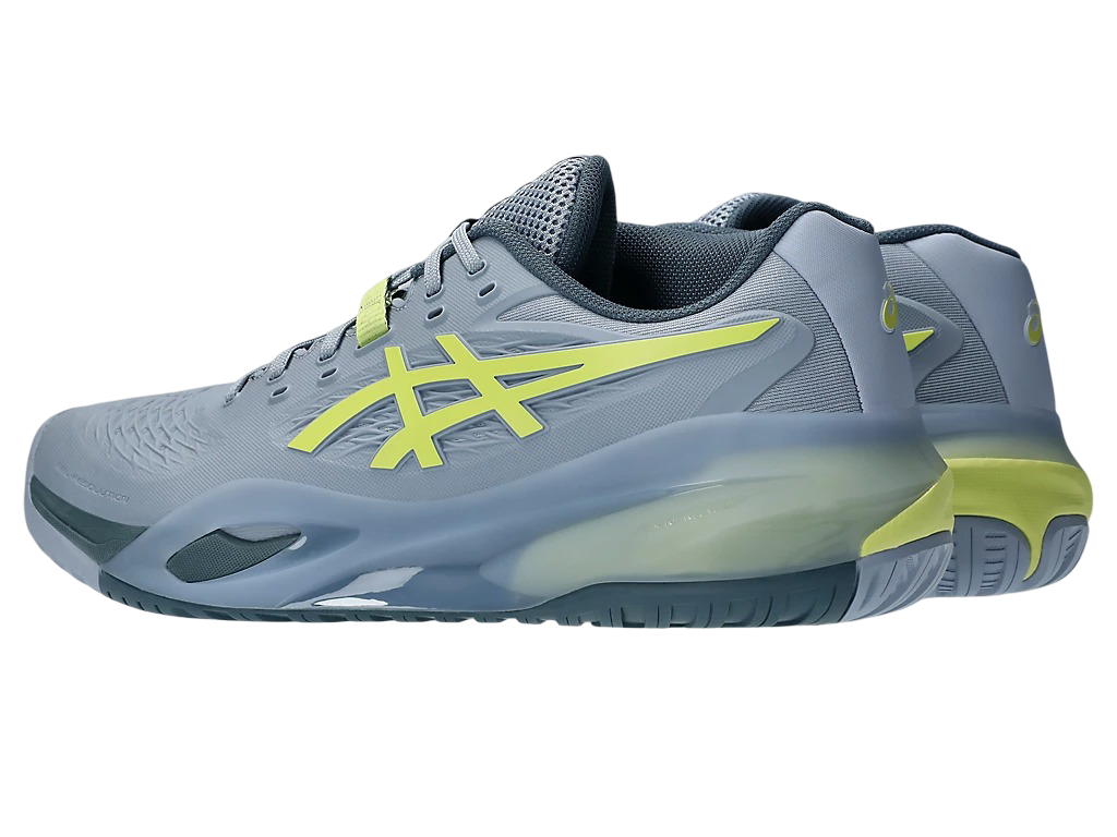 Asics Gel-Resolution X Pickleball Shoes | Grey Blue / Pistachio