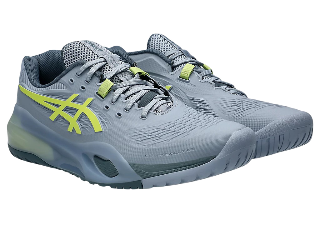 Asics Gel-Resolution X Pickleball Shoes | Grey Blue / Pistachio