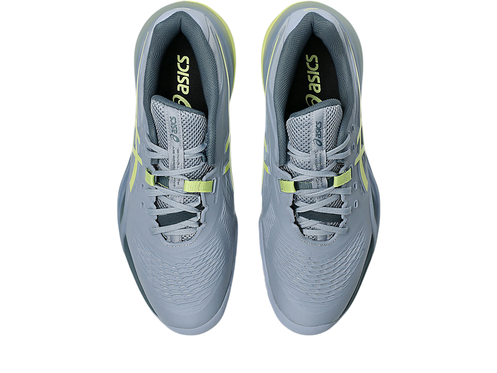 Asics Gel-Resolution X Pickleball Shoes | Grey Blue / Pistachio