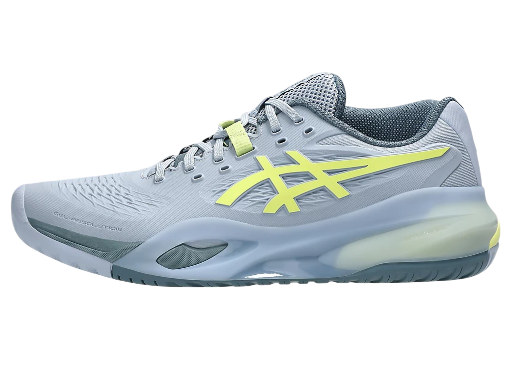 Asics Gel-Resolution X Pickleball Shoes | Grey Blue / Pistachio