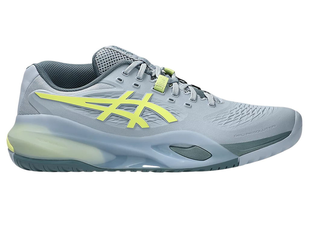 Asics Gel-Resolution X Pickleball Shoes | Grey Blue / Pistachio