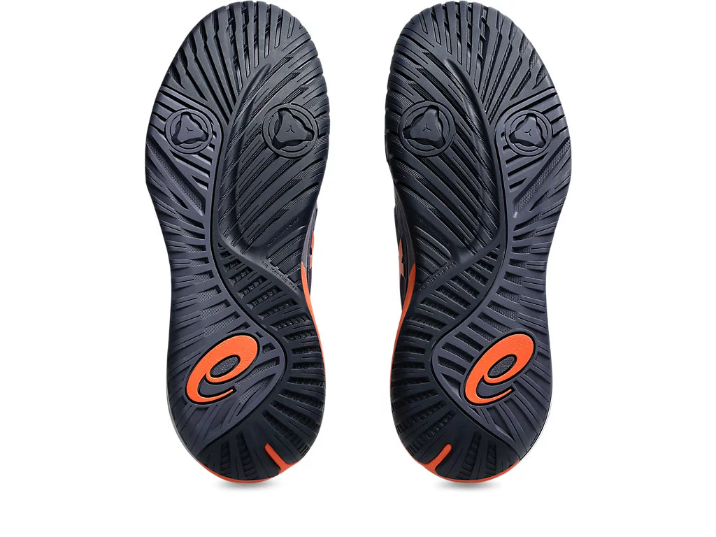 Asics Gel-Resolution X Greyish/Nova Orange Pickleball Shoes