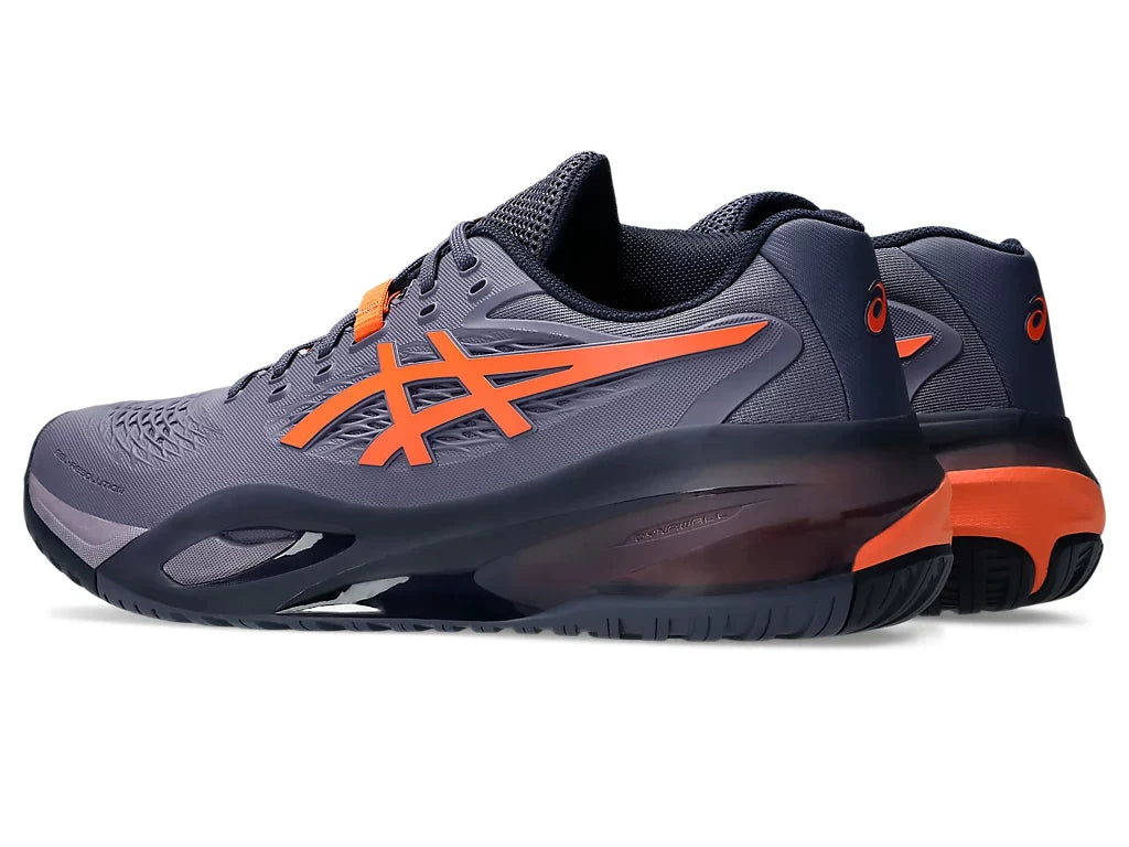 Asics Gel-Resolution X Greyish/Nova Orange Pickleball Shoes