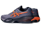Asics Gel-Resolution X Greyish/Nova Orange Pickleball Shoes