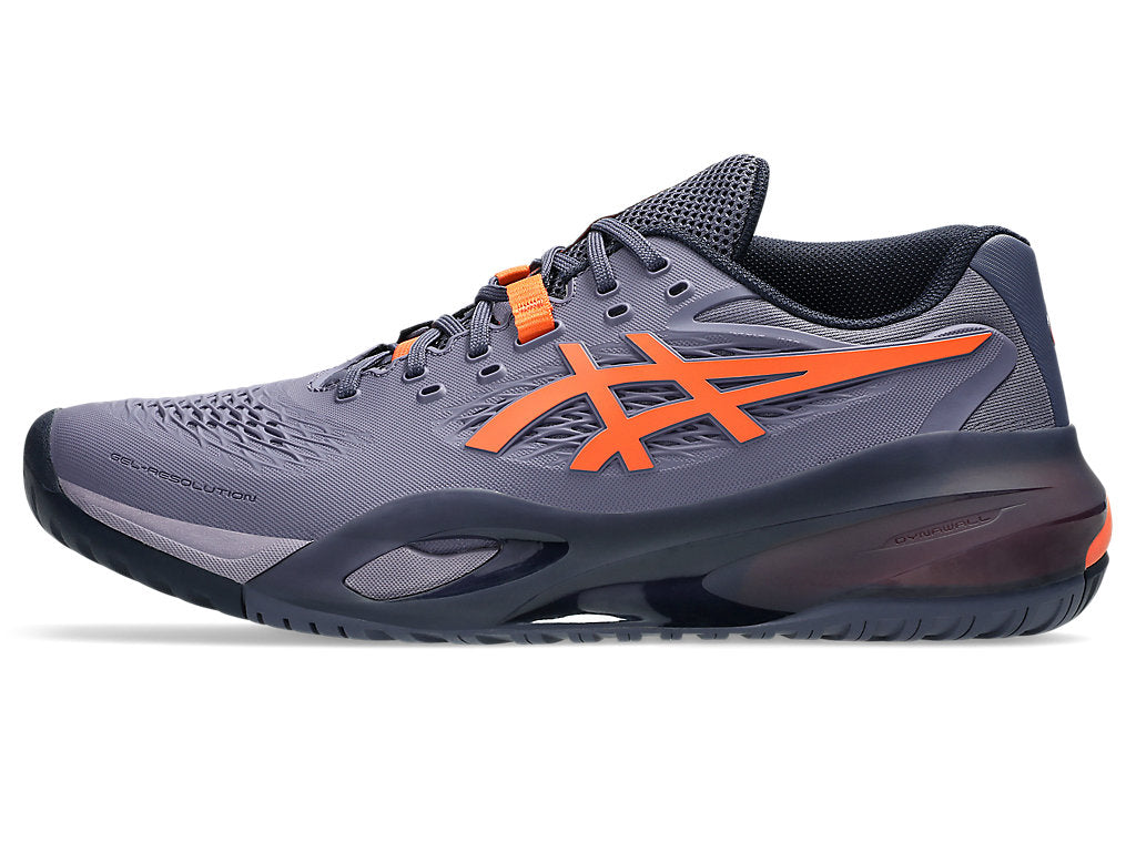 Asics Gel-Resolution X Greyish/Nova Orange Pickleball Shoes