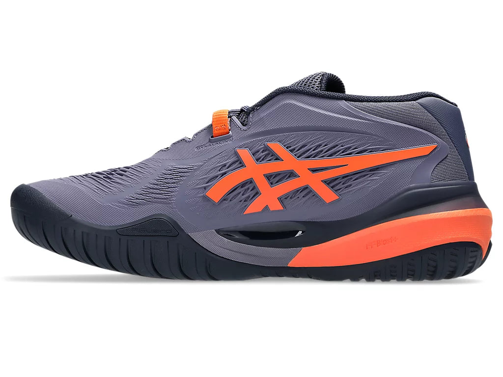 Asics Gel-Resolution X Greyish/Nova Orange Pickleball Shoes