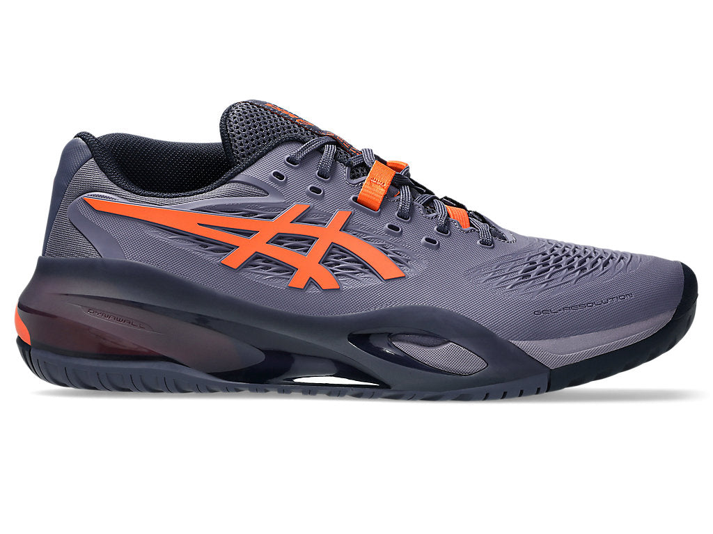Asics Gel-Resolution X Greyish/Nova Orange Pickleball Shoes