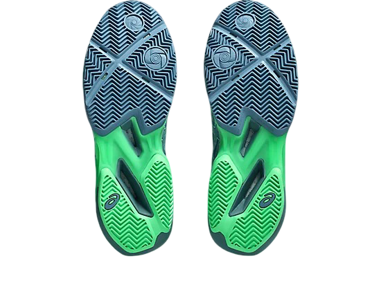 Asics Sonic Smash FF Pickleball Shoes | Saba Blue / Vital Green