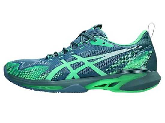 Asics Sonic Smash FF Pickleball Shoes | Saba Blue / Vital Green