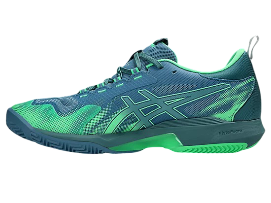 Asics Sonic Smash FF Pickleball Shoes | Saba Blue / Vital Green