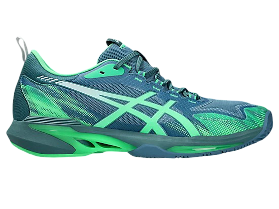 Asics Sonic Smash FF Pickleball Shoes | Saba Blue / Vital Green