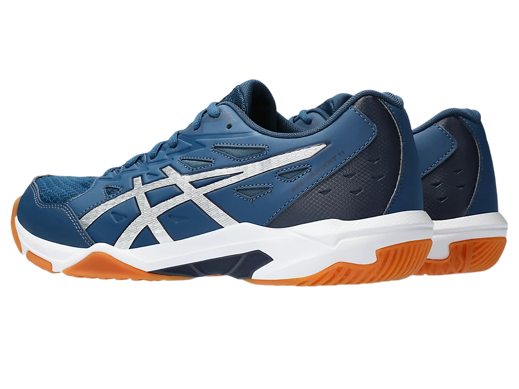 Asics Gel - Rocket 11 Mako Blue / Pure Silver Men's Pickleball Shoes