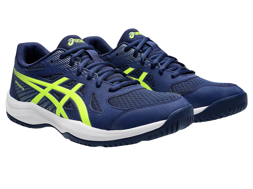 Asics Upcourt 6 Blue Expense / Safety Yellow Men's Pickleball Shoes