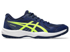 Asics Upcourt 6 Blue Expense / Safety Yellow Men's Pickleball Shoes