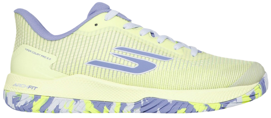 Skechers GO Pickleball Viper Court Pro 2.0 Shoes (Lime Lavender)