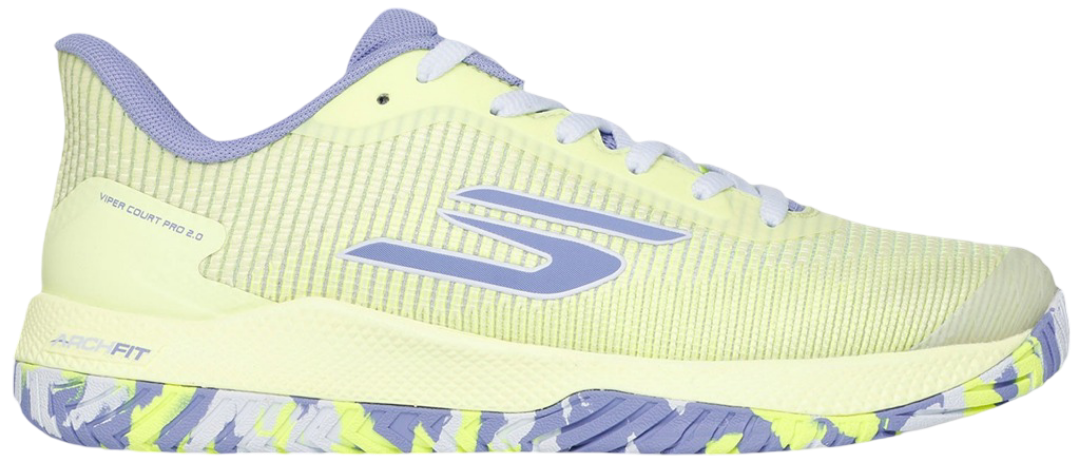 Skechers GO Pickleball Viper Court Pro 2.0 Shoes (Lime Lavender)