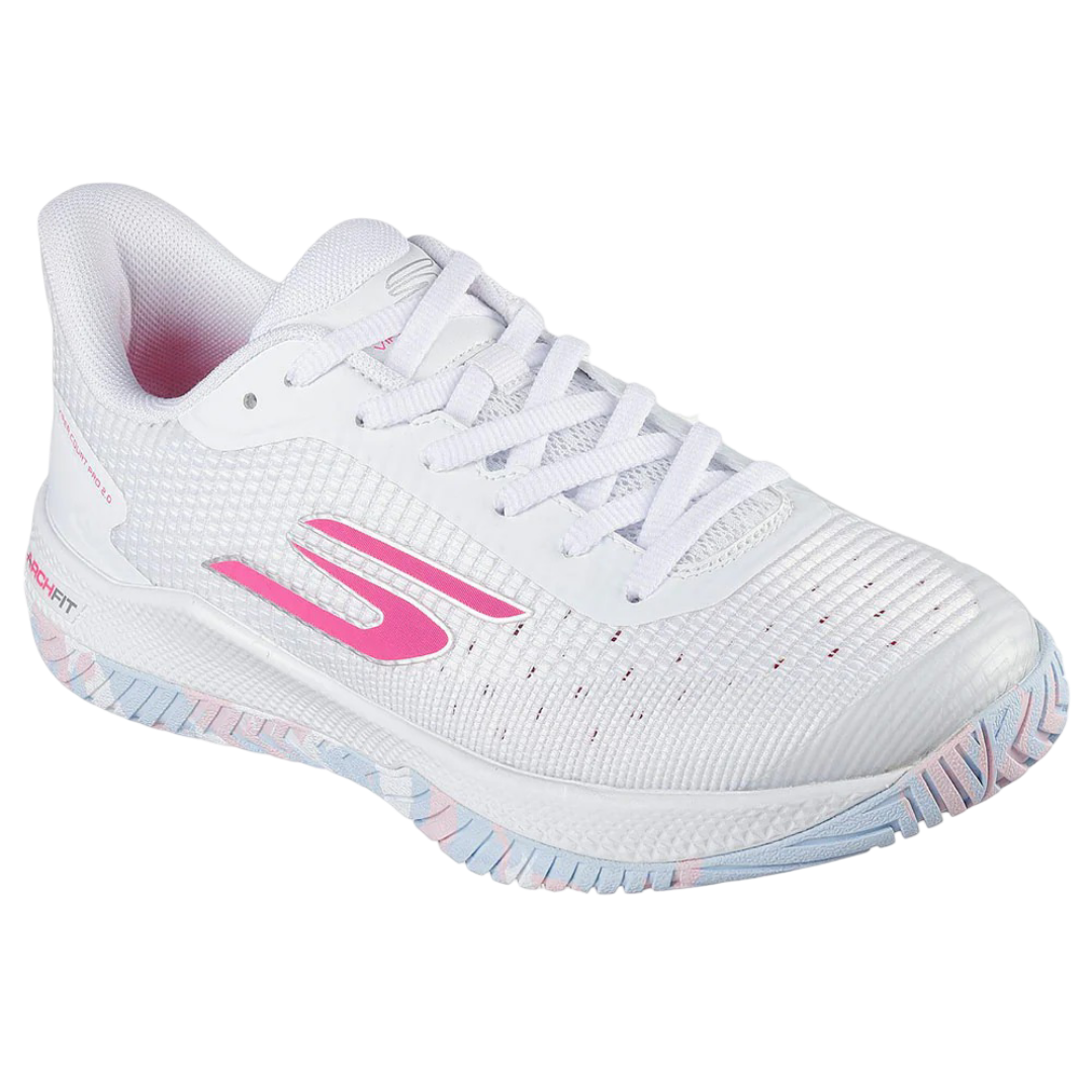 Skechers GO Pickleball Viper Court Pro 2.0 Pickleball Shoes (Pink/White)