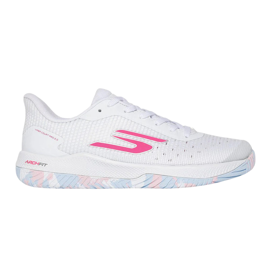 Skechers GO Pickleball Viper Court Pro 2.0 Pickleball Shoes (Pink/White)