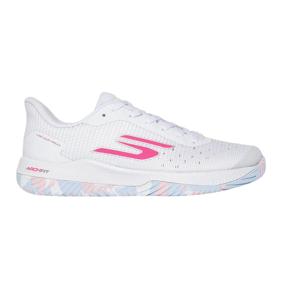 Skechers GO Pickleball Viper Court Pro 2.0 Pickleball Shoes (Pink/White)