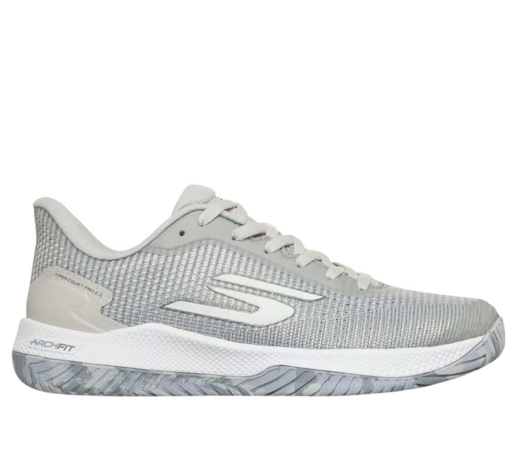Skechers GO Pickleball Viper Court Pro 2.0 Shoes (Light Gray)