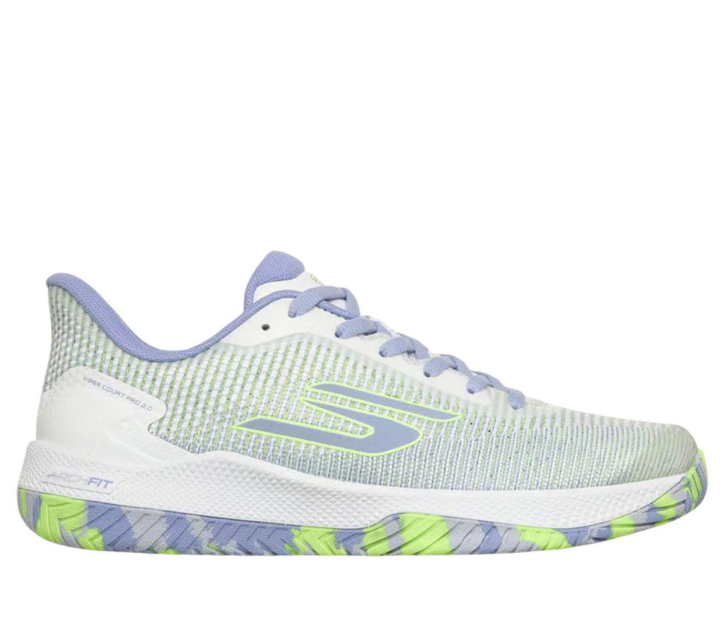 Skechers GO Pickleball Viper Court Pro 2.0 Pickleball Shoes (White/Blue)
