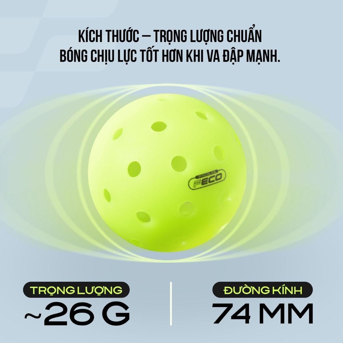 Facolos F-Eco Durable Pickleball Balls