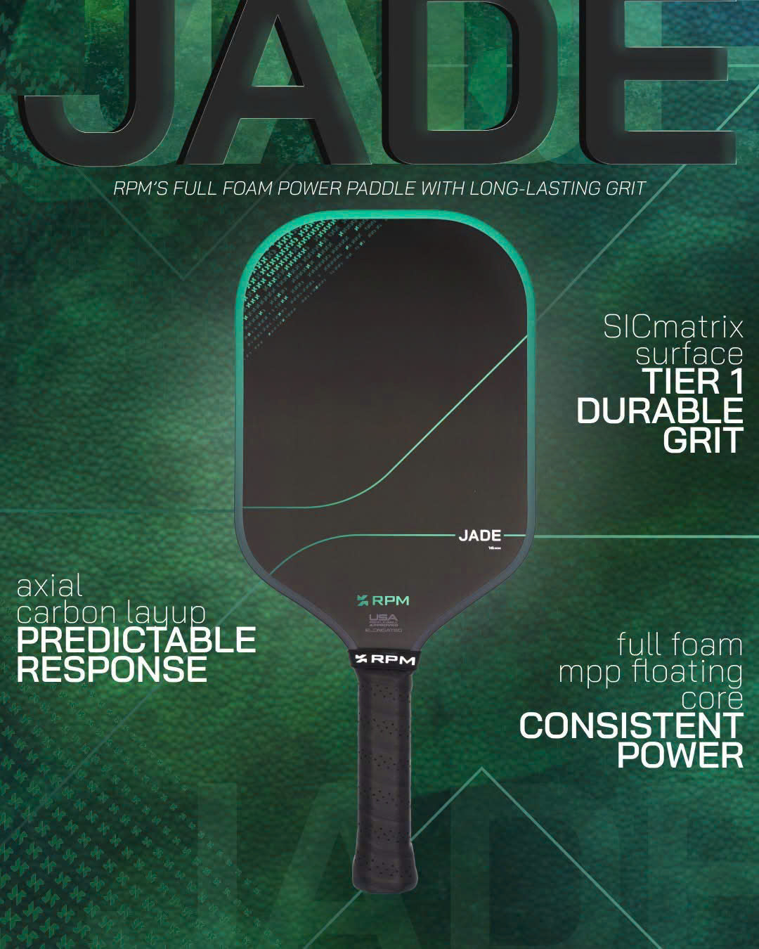 RPM Jade Widebody Pickleball Paddle