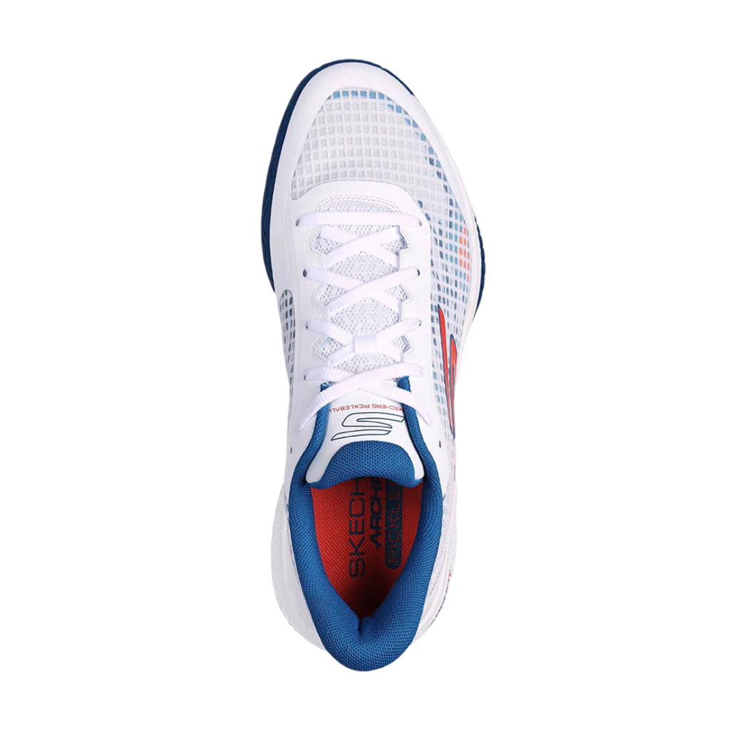Skechers GO Pickleball Viper Court Pro Shoes (White/Blue)
