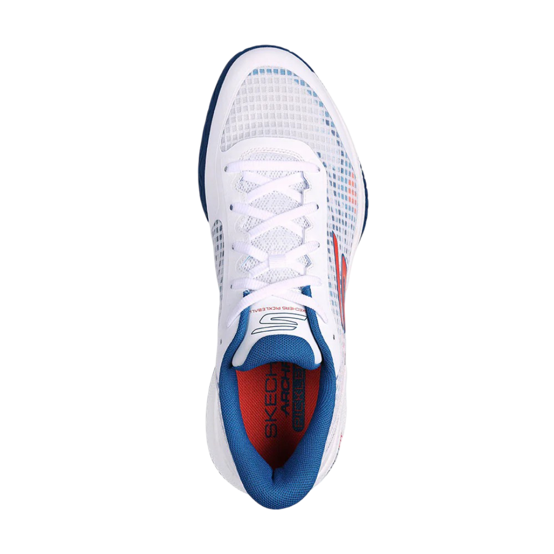 Skechers GO Pickleball Viper Court Pro Shoes (White/Blue)