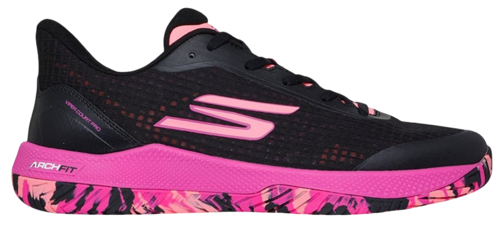 Skechers GO Pickleball Viper Court Pro Pickleball Shoes (Pink/Black)