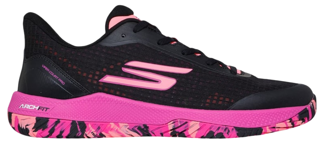 Skechers GO Pickleball Viper Court Pro Pickleball Shoes (Pink/Black)