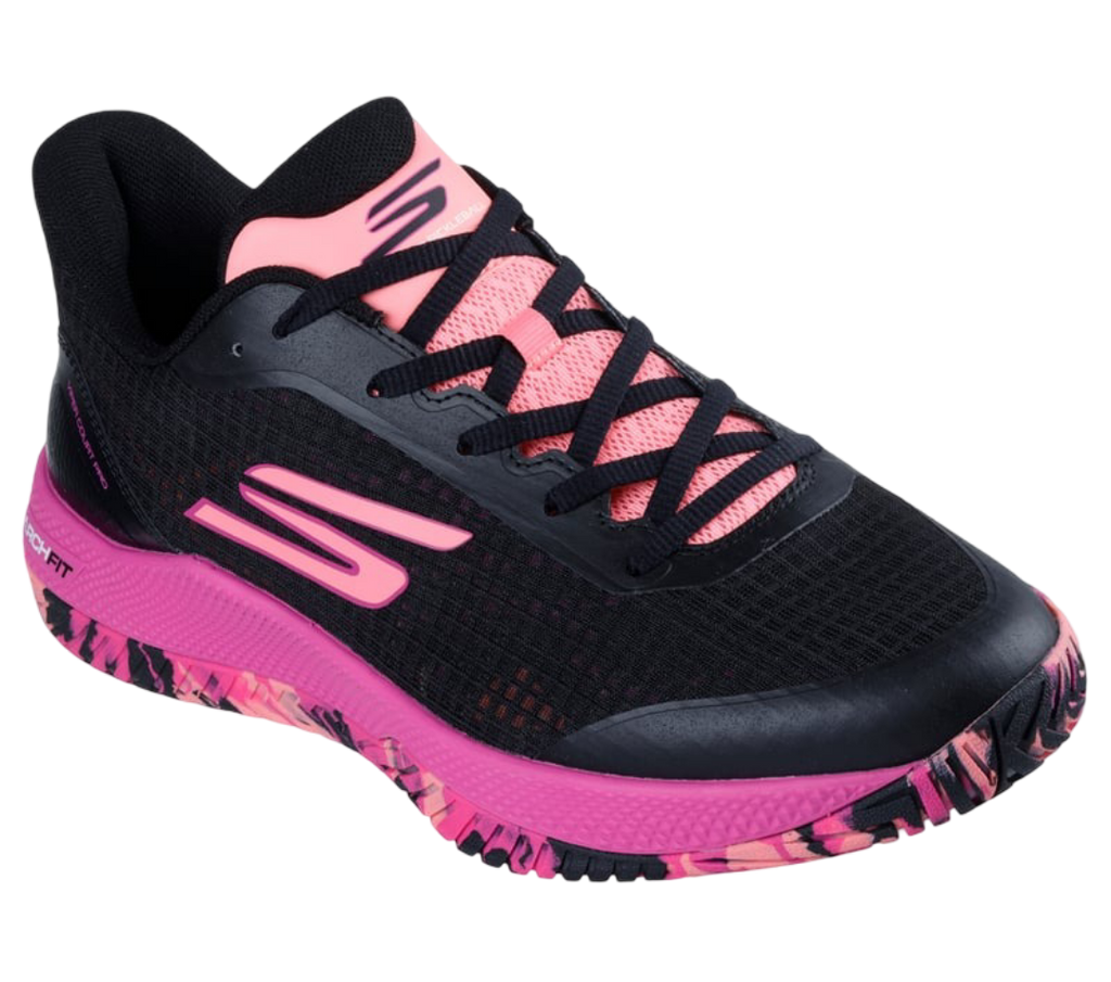 Skechers GO Pickleball Viper Court Pro Pickleball Shoes (Pink/Black)
