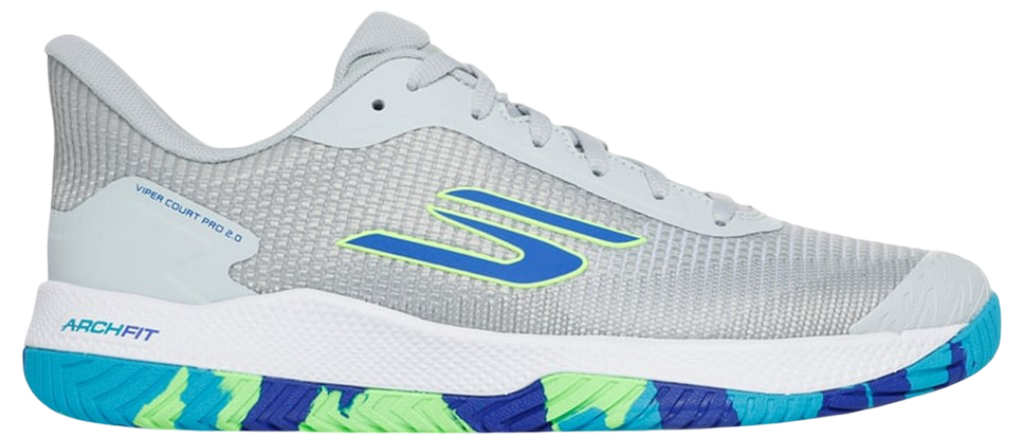 Skechers GO Pickleball Viper Court Pro 2.0 Shoes (Light Blue Gray)