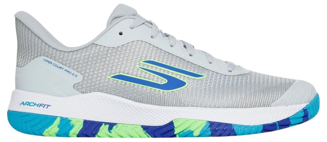 Skechers GO Pickleball Viper Court Pro 2.0 Shoes (Light Blue Gray)