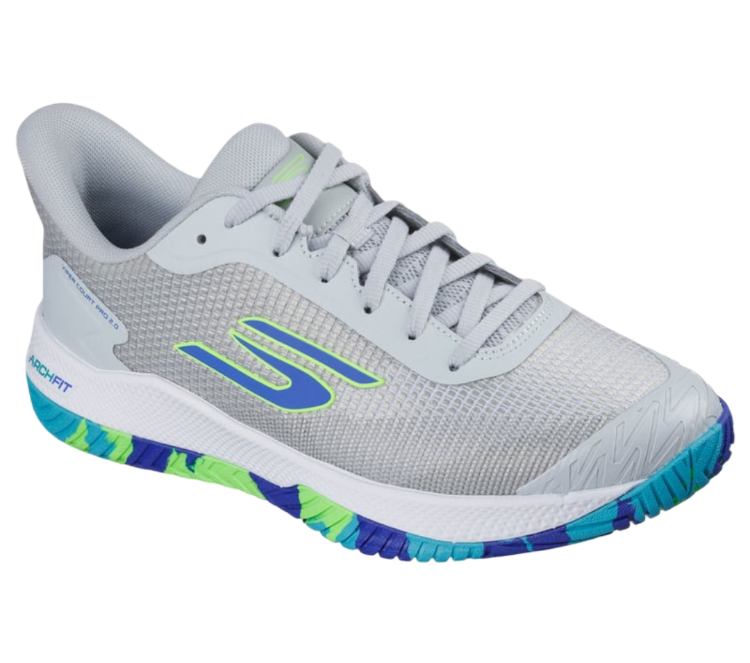 Skechers GO Pickleball Viper Court Pro 2.0 Shoes (Light Blue Gray)