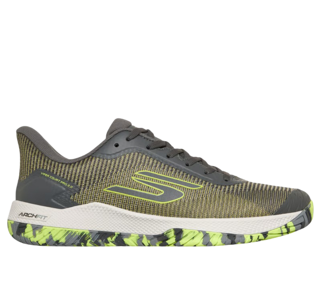 Skechers GO Pickleball Viper Court Pro 2.0 Shoes (Yellow Grey)